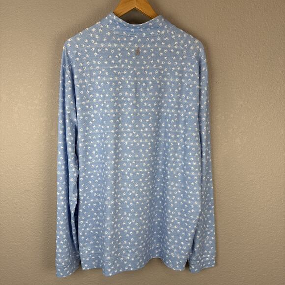 Johnnie O Mens Jeffe 1/4 Zip Lightweight Pullover Sweater Size XL Golf Palm Tree - Picture 4 of 6